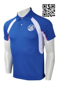 P715 訂造大量Polo恤款式  製作印花logoPolo恤款式  網球隊衫   自訂男裝Polo恤款式  Polo恤廠房    海藍色